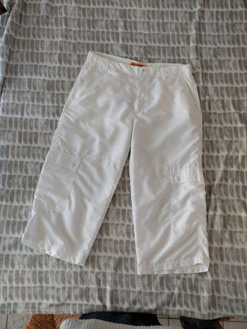 Short bermuda pantacourt blanc microfibre Longboard taille 42