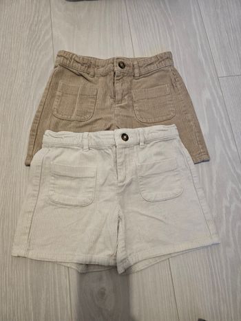 Lot de 2 shorts hiver fille 8 ans