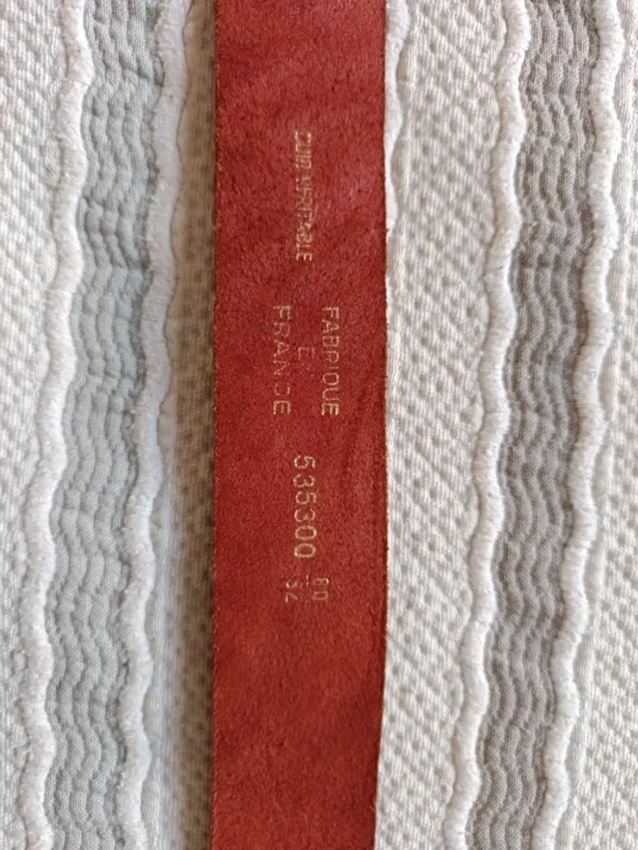 Ceinture cuir véritable 80 cm fabriqué en France - photo numéro 5