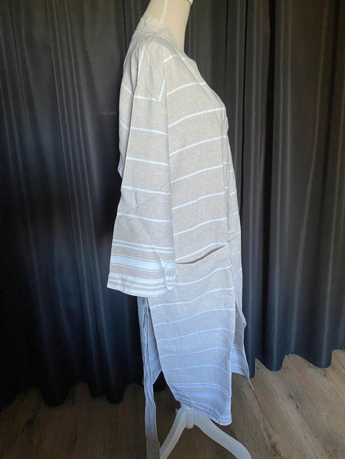 Robe de chambre en lin lavé Unisexe - photo numéro 5