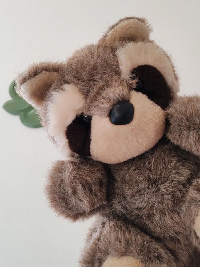 Peluche raton laveur ajena vintage - photo numéro 2