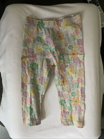 Legging fleurie court