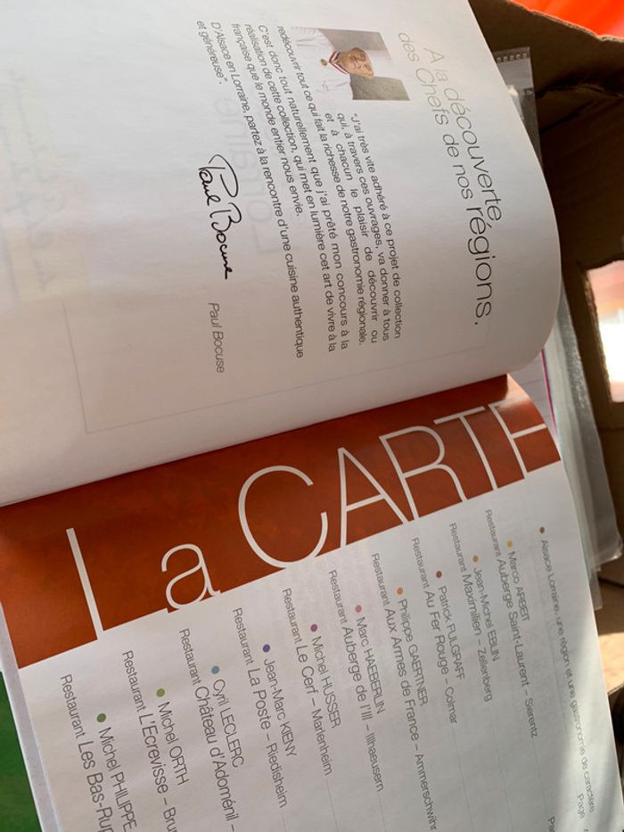 Lot de 5 livres de cuisine À la découverte des Chefs de nos régions - photo numéro 3