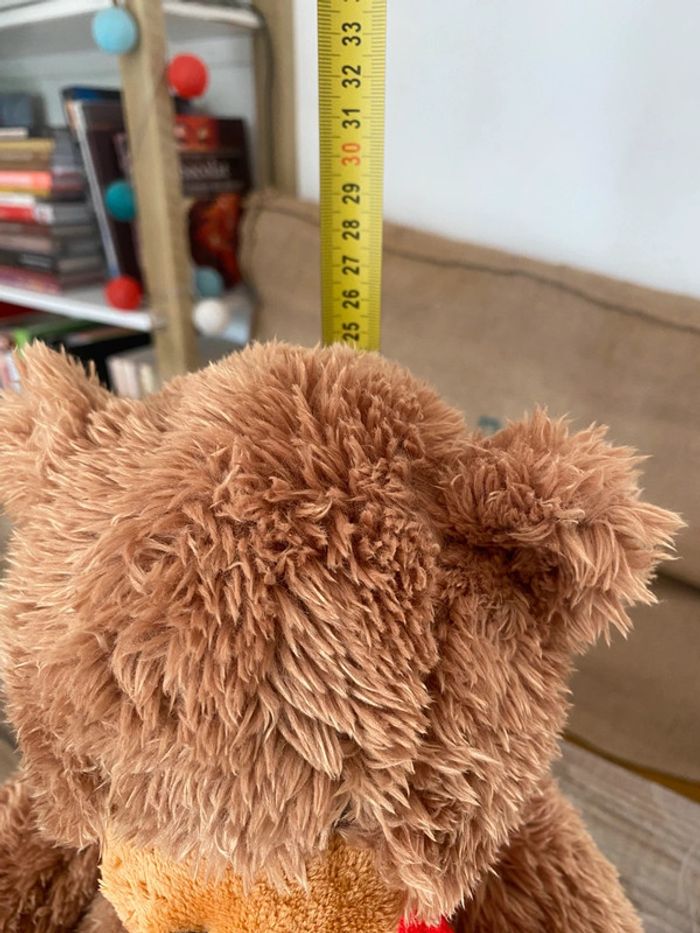 peluche ours marron la grande récré 27 cm - photo numéro 5