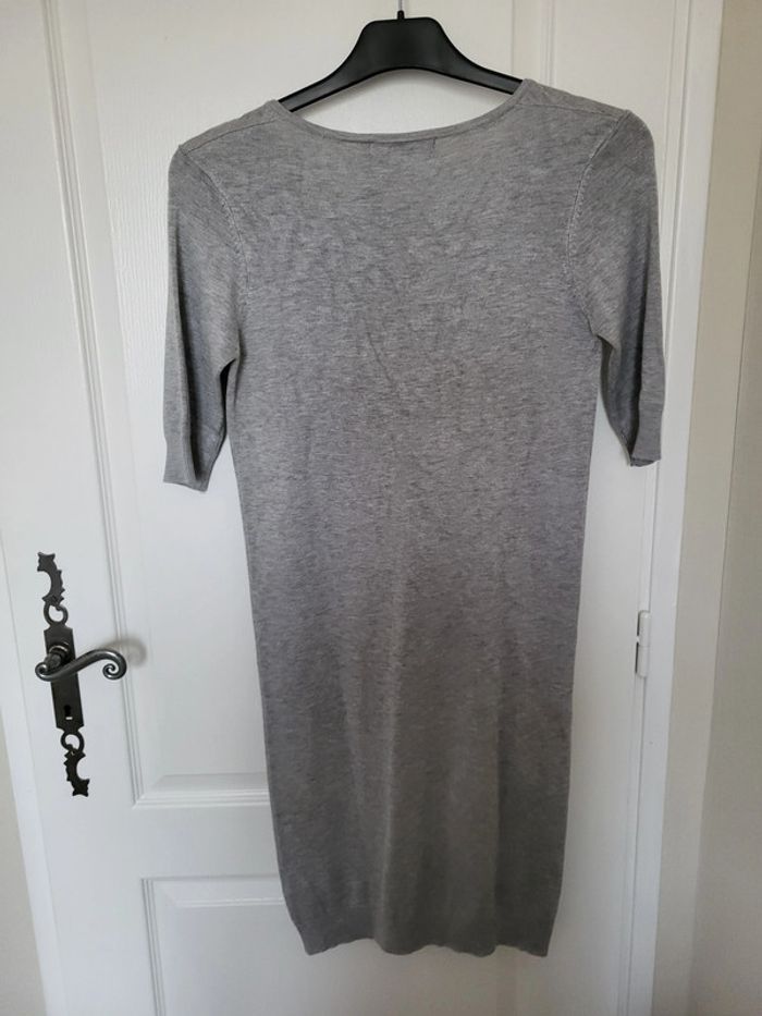 Robe grise col V Monoprix T1 - photo numéro 6
