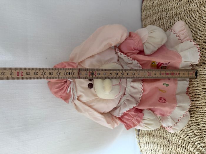 Peluche Puffalump chien rose robe fleurs Kiss me GERCA - photo numéro 5