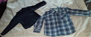 CHEMISE ZARA ET SOUS PULL 12/18 MOIS