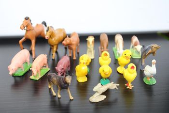lot vintage de figurines d'animaux