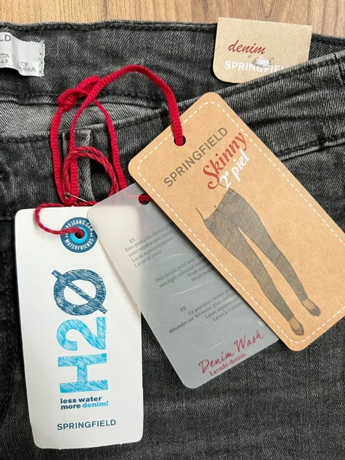 Jean skinny gris femme Springfield - photo numéro 4