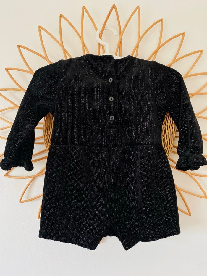 Combishort noir pailleté 6 mois Kiabi - photo numéro 2