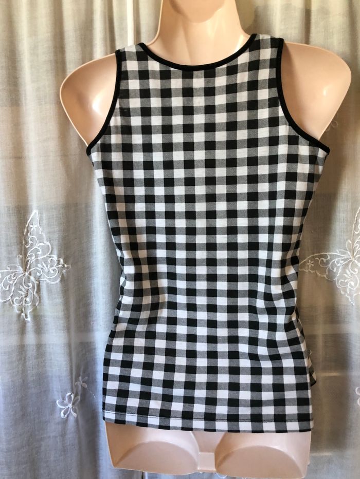 T-shirt débardeur Vichy 14 ans C&A - photo numéro 4