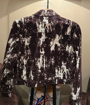 Veste femme marron/blanc