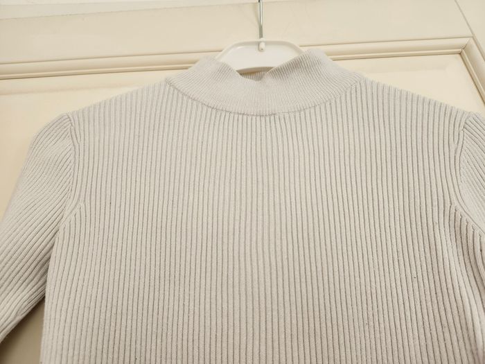Pull col roulé blanc crème Jennyfer taille M - photo numéro 2