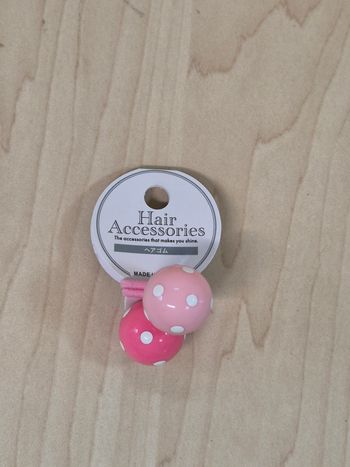 Élastique cheveux boules à pois à l'unité