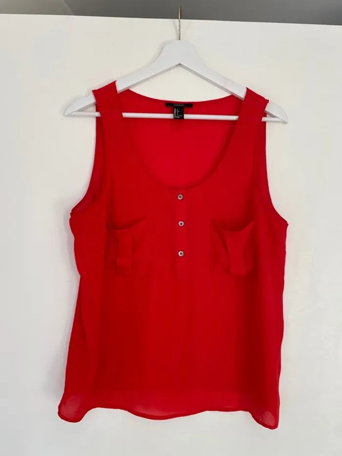 Débardeur orange Forever21 L