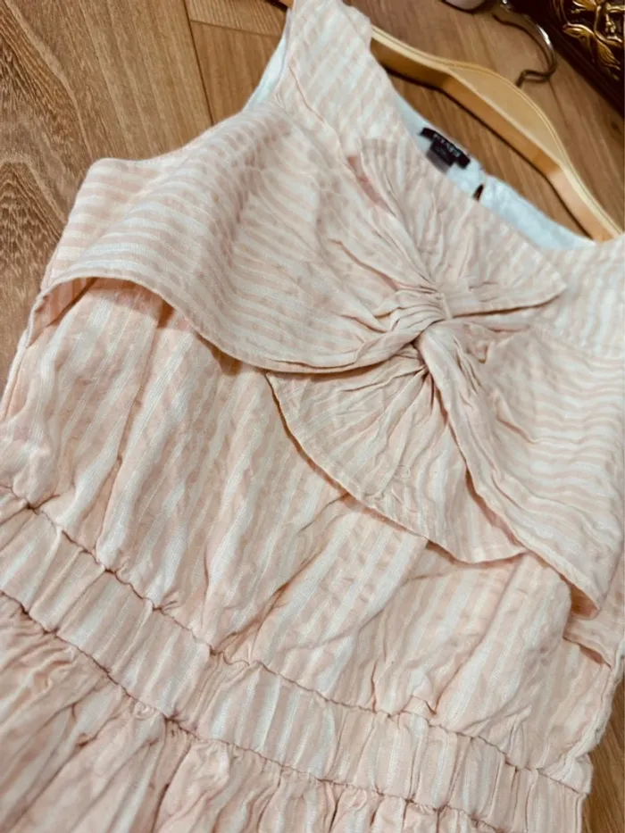 Taille 8 ans robe cérémonie fille Kiabi rose * rayures * 🌸 - photo numéro 3
