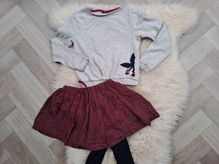 Ensemble mi-saison 6 ans Sweat Serjent Major et jupe Monoprix