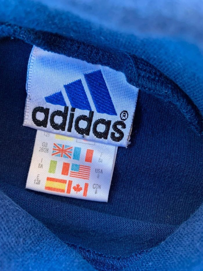 T-shirt manches longues col cheminée Adidas 8ans - photo numéro 3