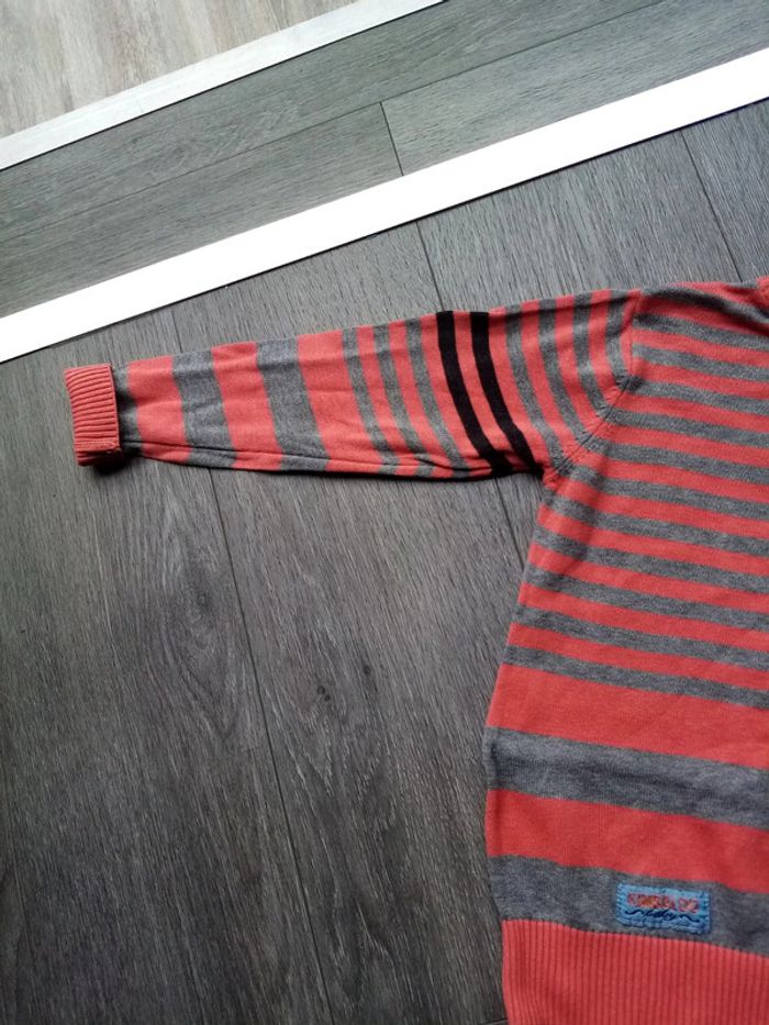 Pull fin rayure garçon 8A - photo numéro 4