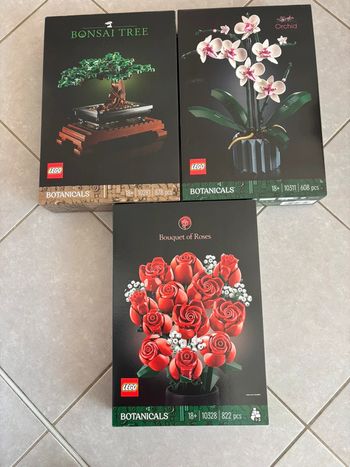 Lot de 3 lego botanique