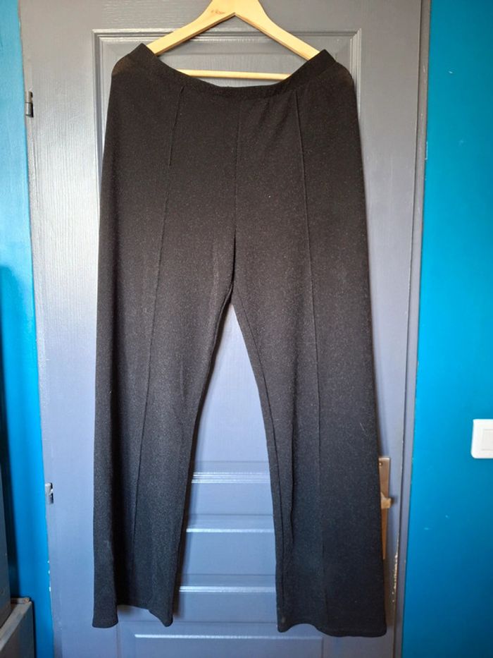 Beau pantalon paillettes noir