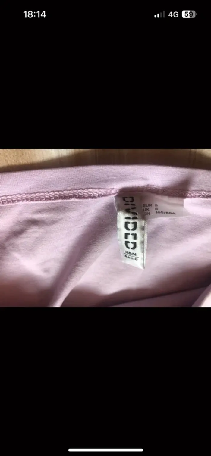 top bandeaux lilas H&M femme S - photo numéro 2