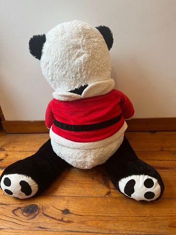 Gros peluche panda thème Noël 