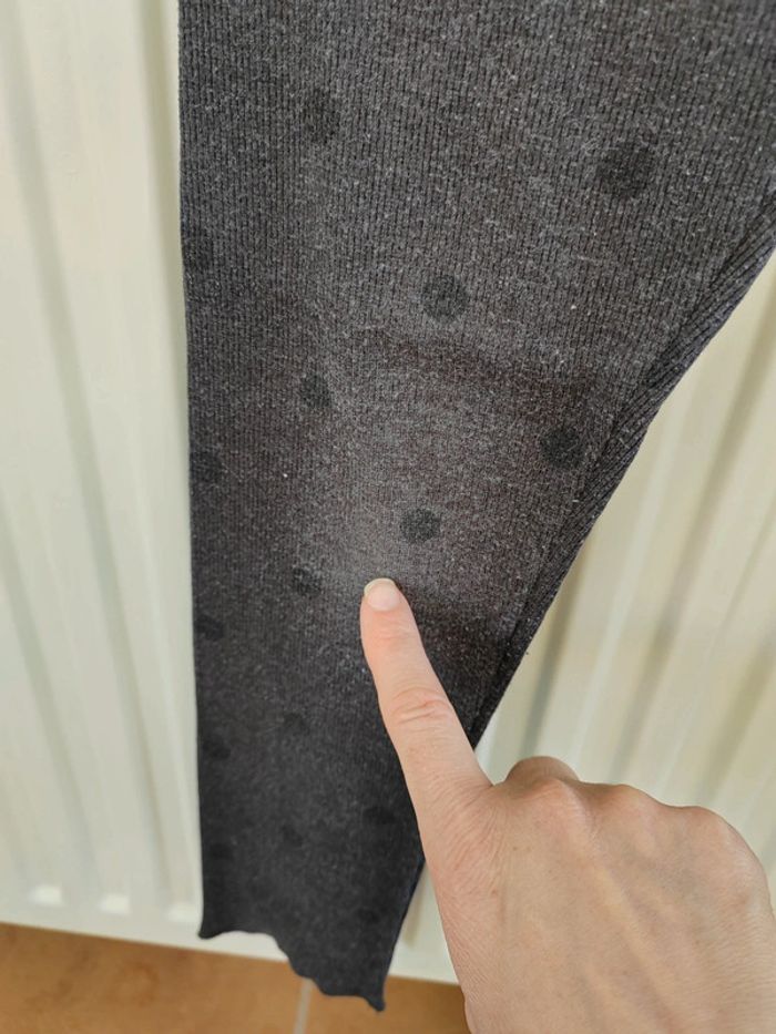 👖Legging gris à pois noir 10ans Kiabi - photo numéro 6