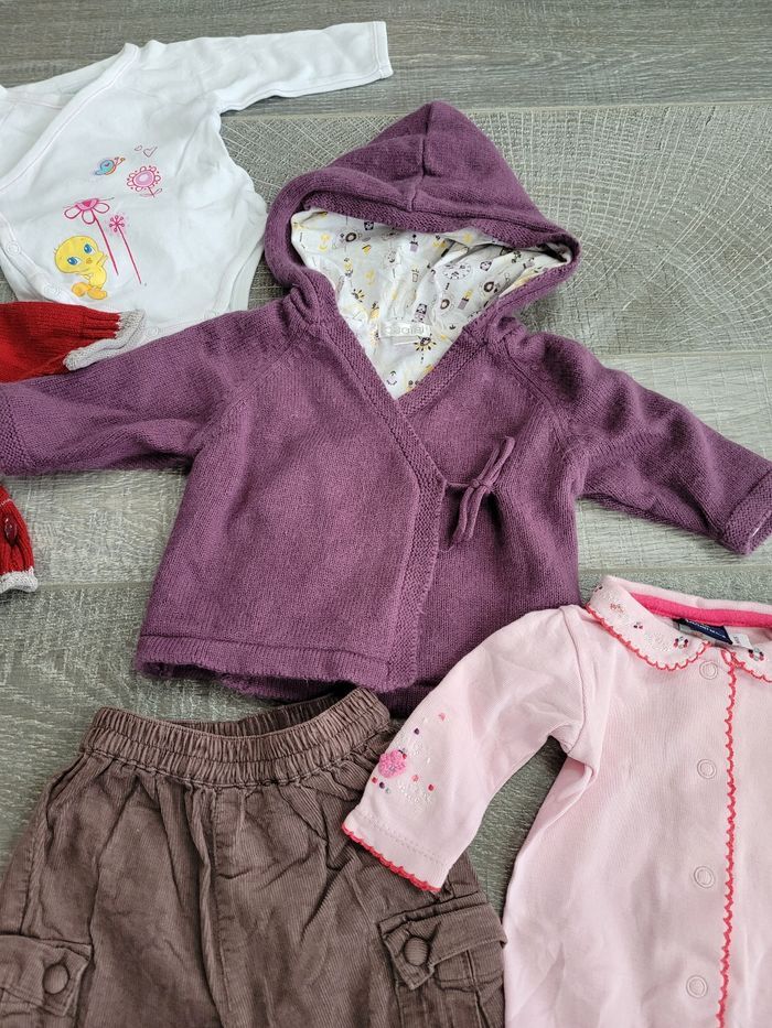 Lot vêt fille hiver 1 mois 53 cm - photo numéro 5
