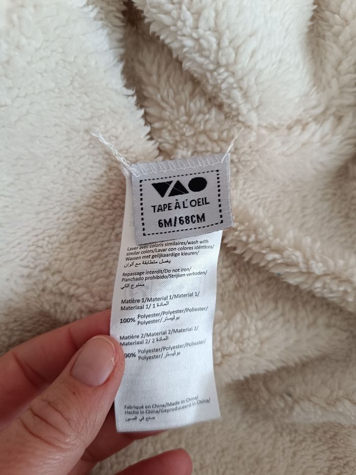 Veste polaire réversible tape a l'oeil 6 mois - photo numéro 3