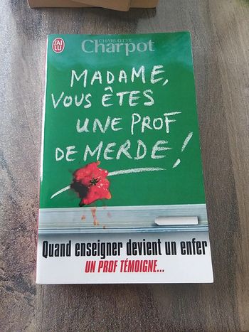 Madame  , vous êtes une prof de merde !