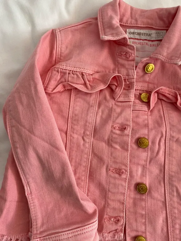 Veste en jean rose - photo numéro 4