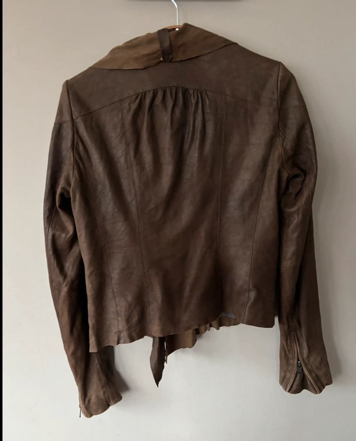 Superbe veste en cuir daim Maje 38 - photo numéro 9