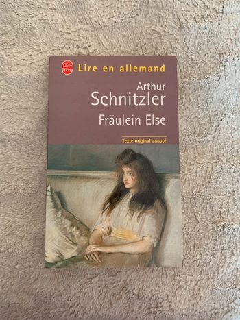 Livre Fraülein Else lire en allemand texte original annoté