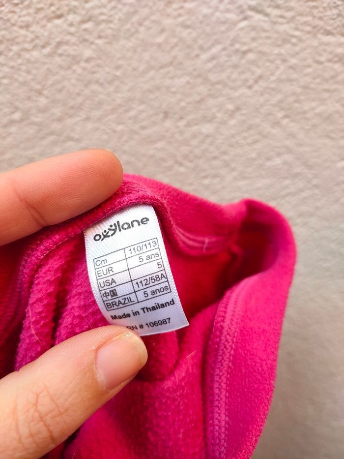 Polaire rose Quechua 5 ans - photo numéro 4