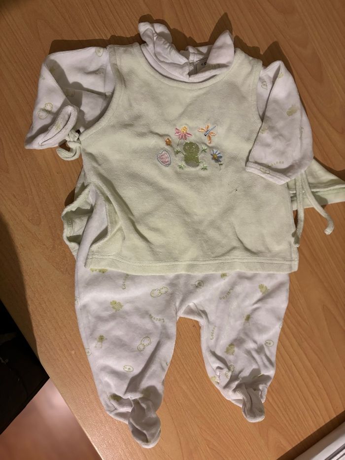 Pyjama en velours 1 pièce