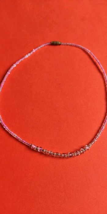 Collier en perle rose