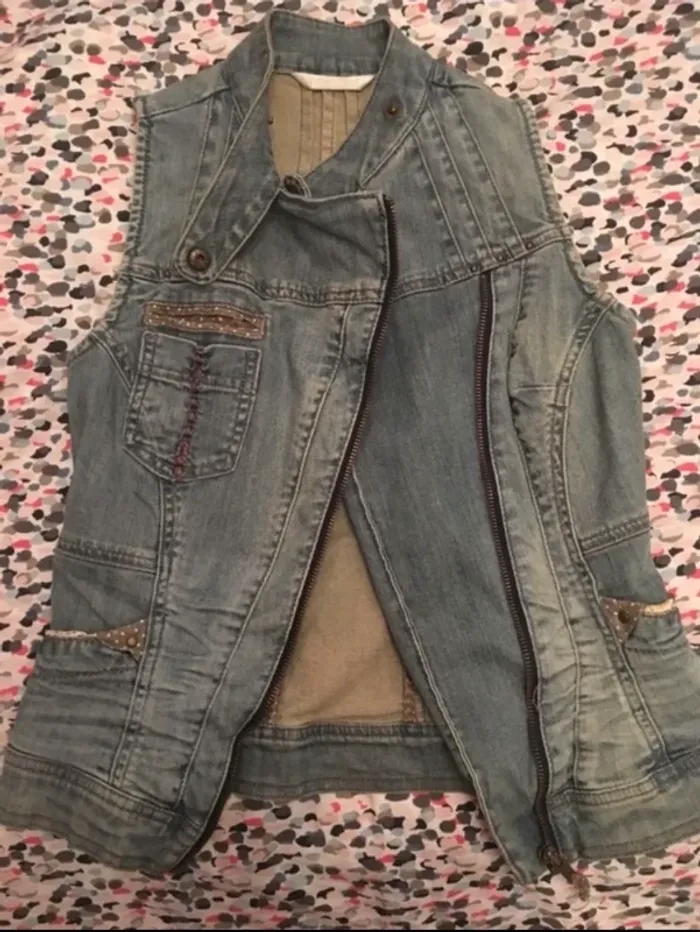 Veste en jeans sans manches Promod - photo numéro 3
