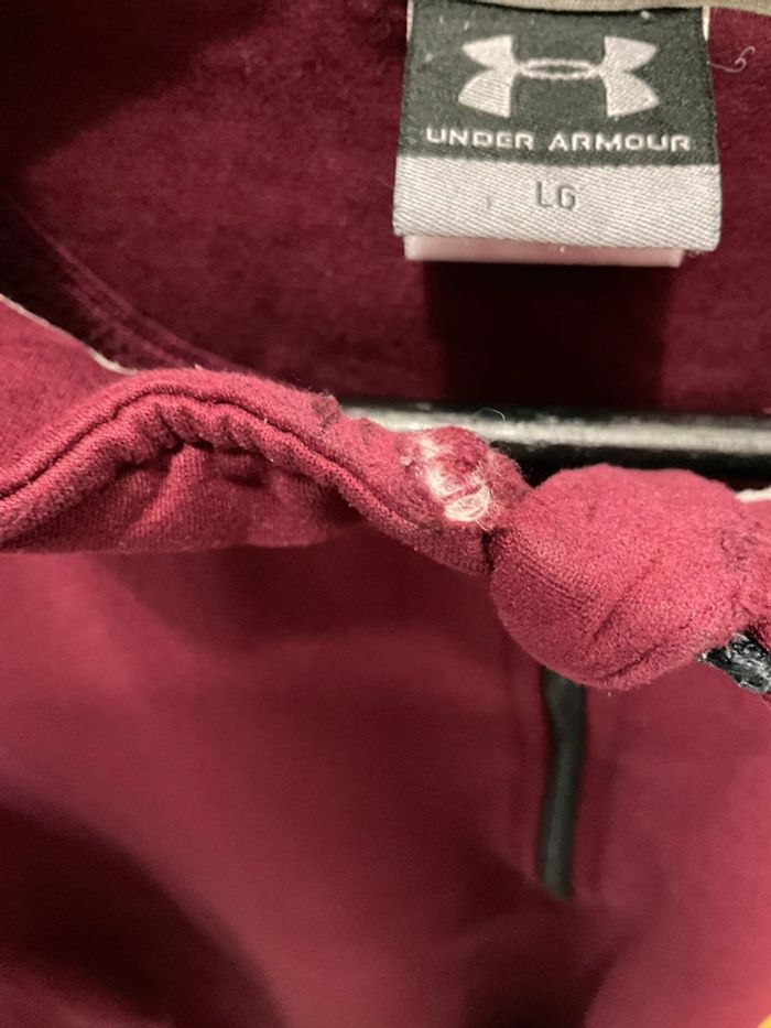 Sweat polaire 1/4 zip bordeaux pour homme Under Armour Minnesota Gophers taille L 322 - photo numéro 11