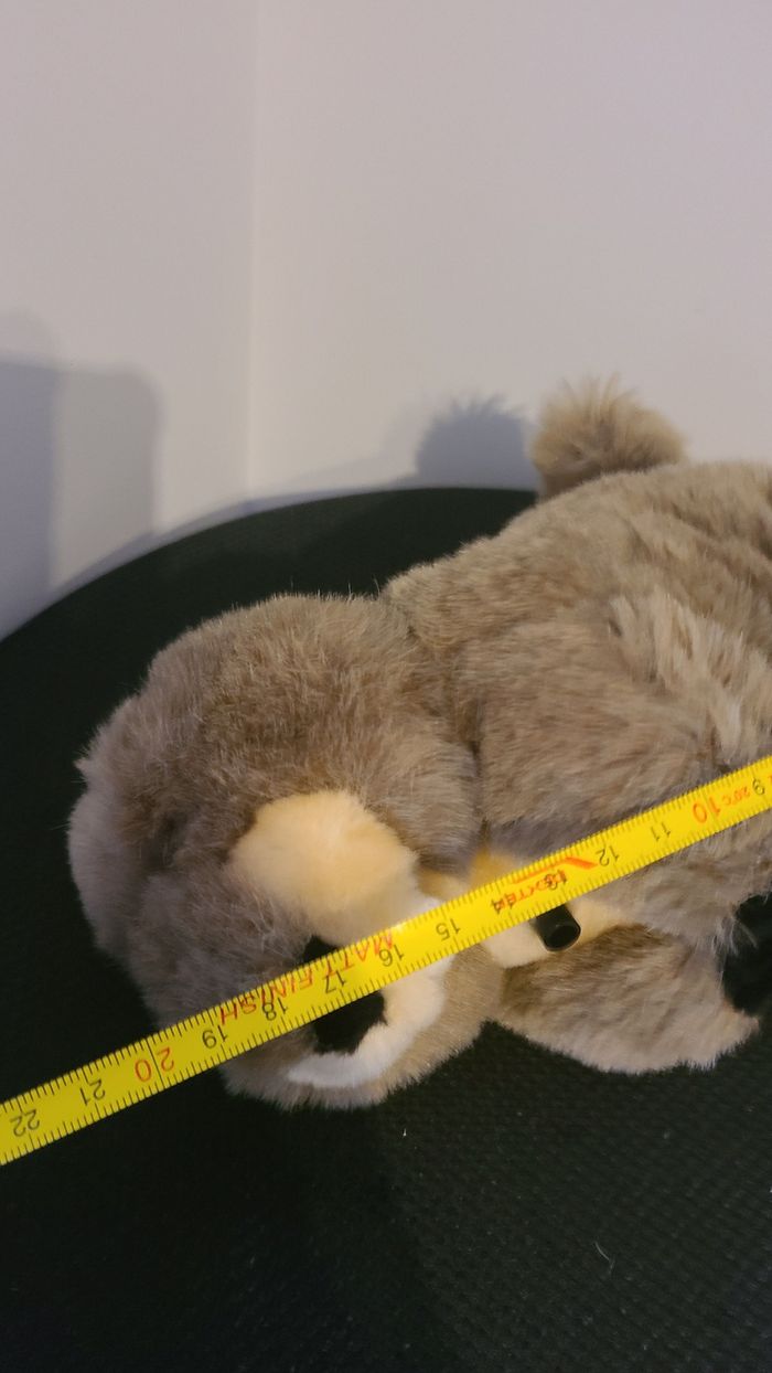 peluche marmotte siffleuse startoy - doudou marmotte castor 30 cm - photo numéro 3