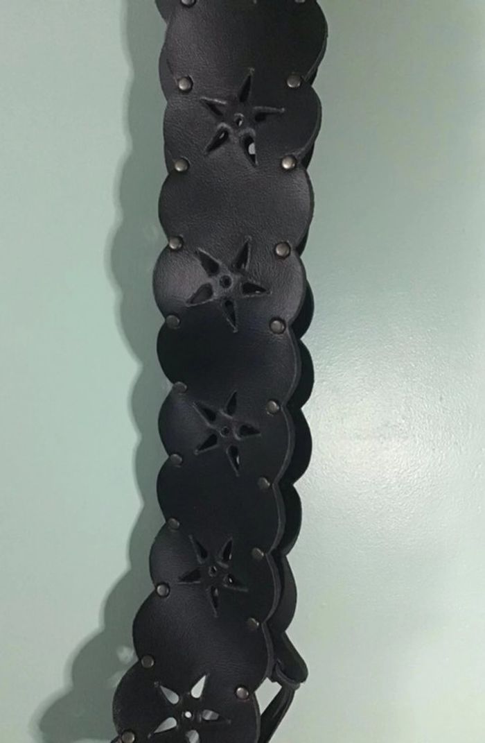 Ceinture noir à nouer de taille 85 - photo numéro 3