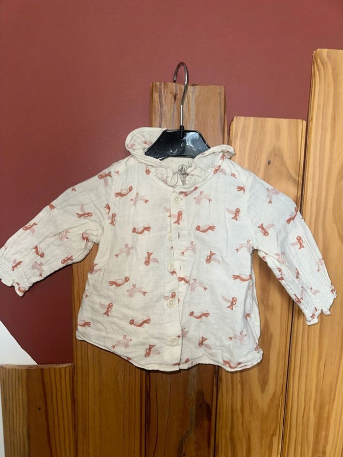 Chemisier Coton petit bateau 6 mois