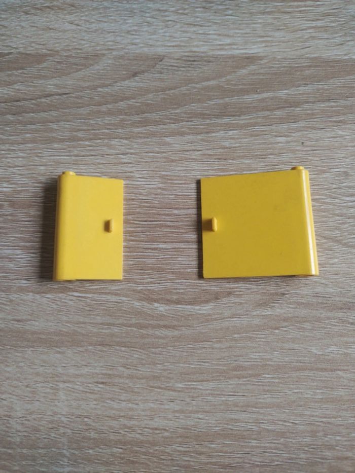 Lego ancien lot 2 portes jaune - photo numéro 3