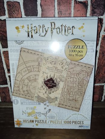 Puzzle 1000 pièces carte du Maraudeur Harry Potter 