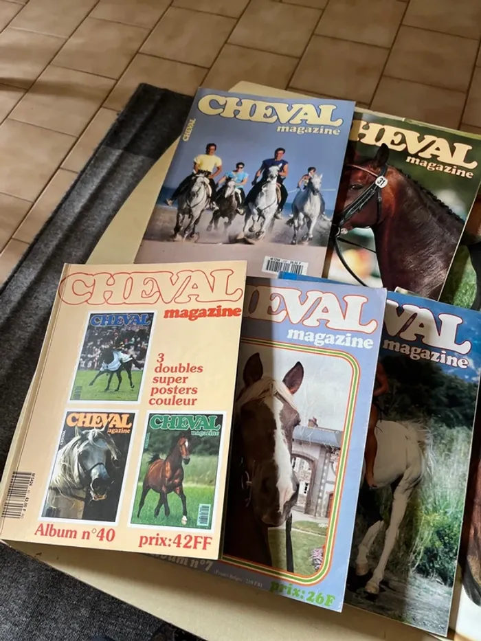Lot de 10 anciens magazines sur les chevaux - photo numéro 4