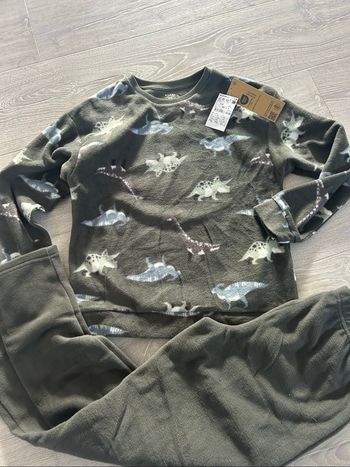 Pyjama polaire kaki 10 ans