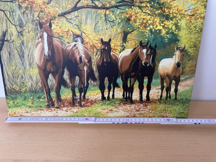 tableau paysage chevaux - photo numéro 4