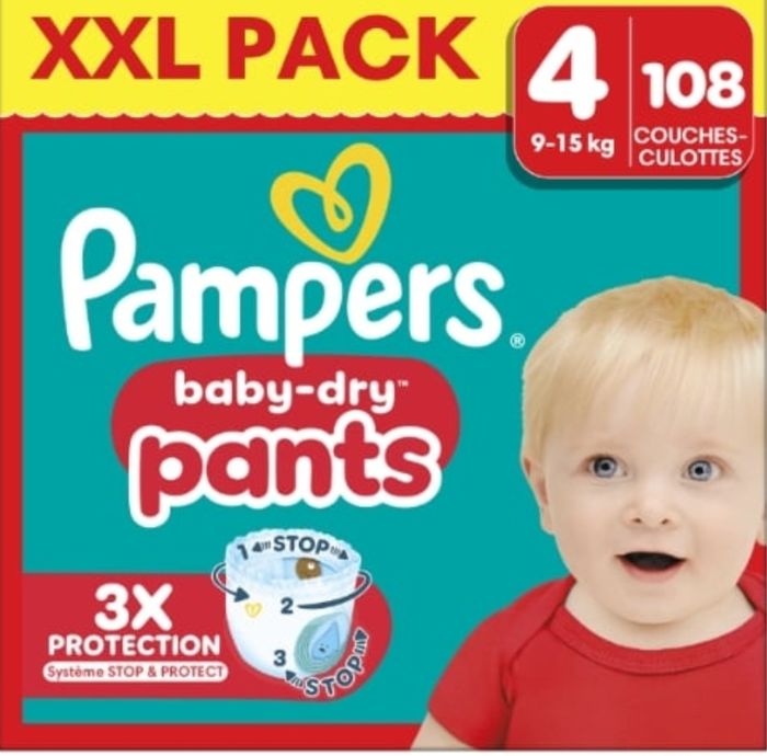 Couches Pampers toute taille