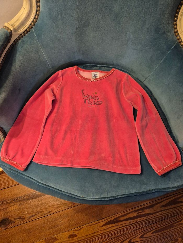 Pyjama velours Petit Bateau t. 4 ans - photo numéro 2