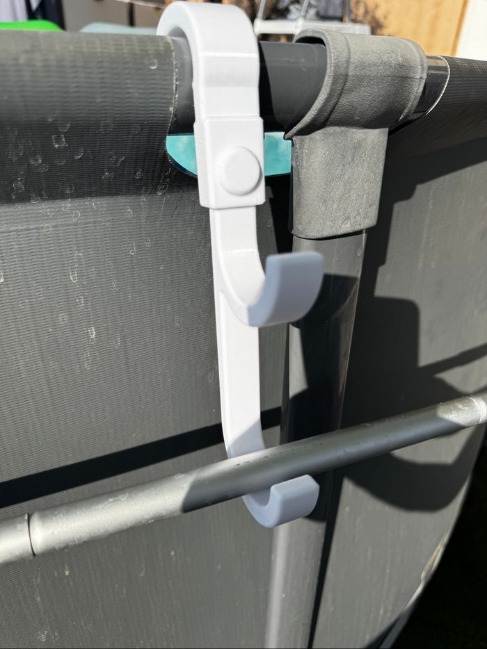 Porte épuisette gris, pour piscine Bestway - photo numéro 3
